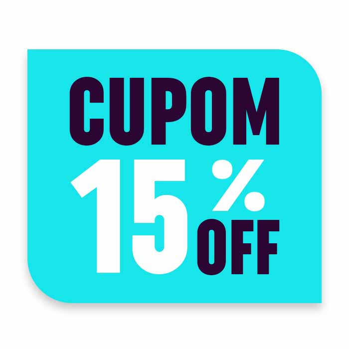 Cupom 15% off