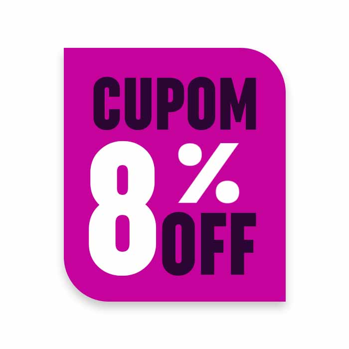 Cupom 8% off