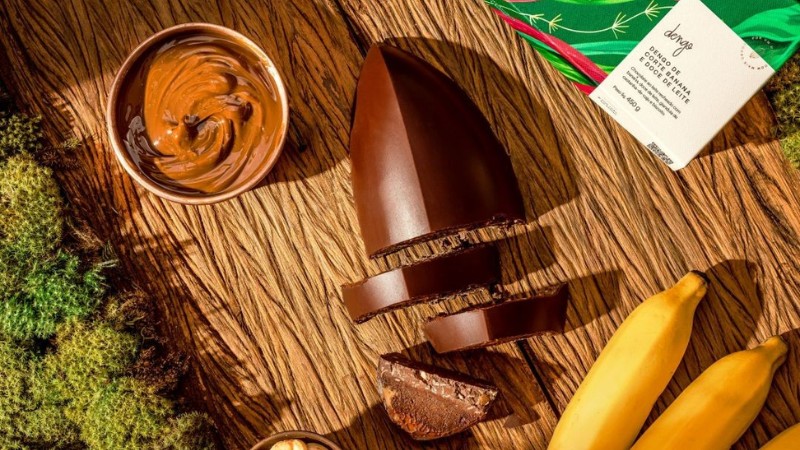 Ovo de Páscoa com Frutas