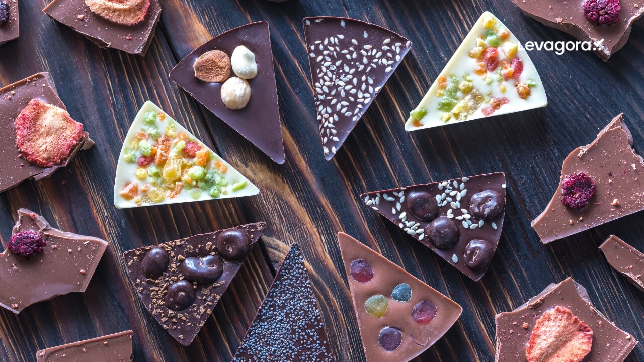 Chocolate com frutas secas, especiarias e até queijo!