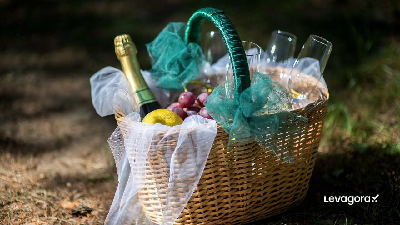 Monte Sua Própria Cesta de Bebidas e Guloseimas