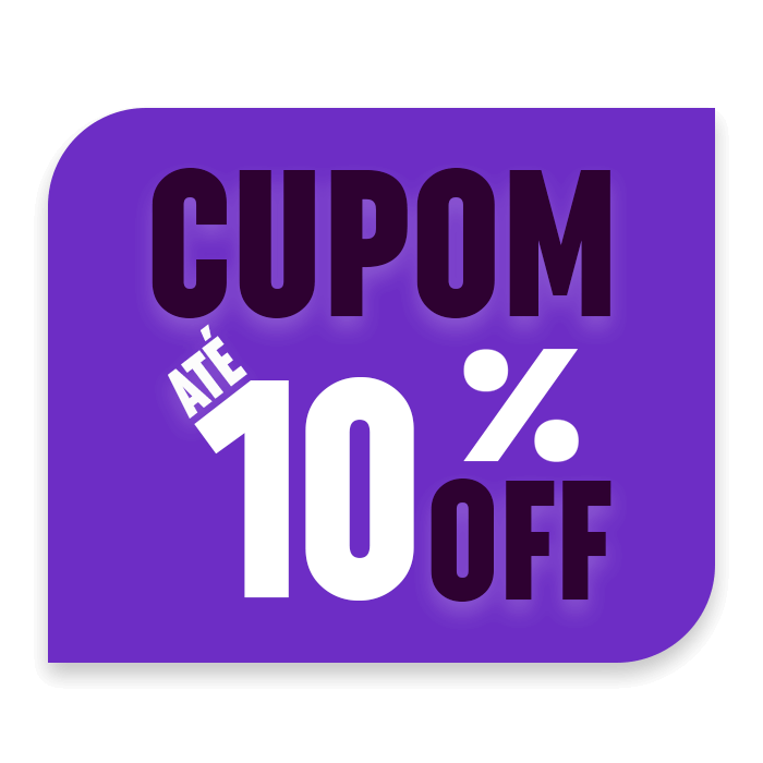 Cupom até 10% off