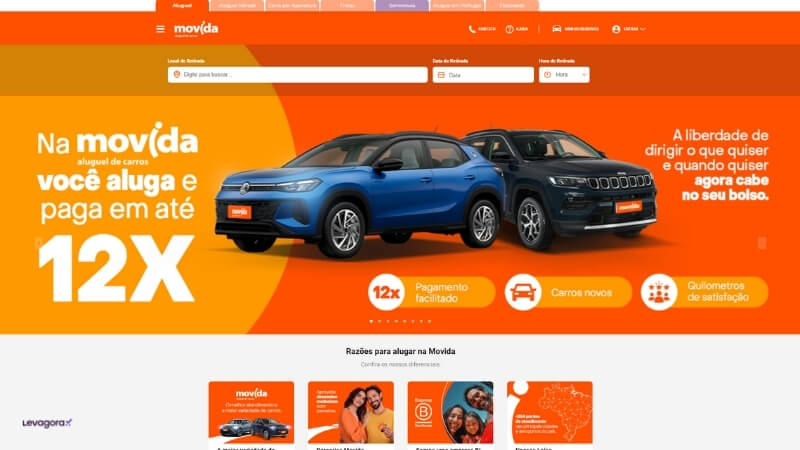 Alugar carro na Movida vantagens e serviços para famílias