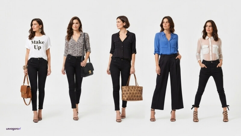 Como montar looks diferentes com poucas peças
