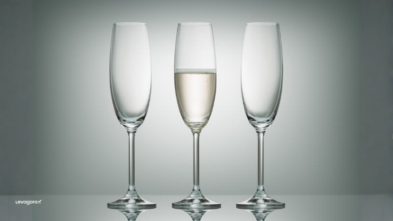 Taça para espumante ou champagne