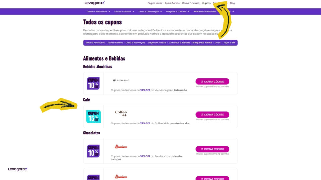 Como Usar Cupons de Desconto Levagora para Economizar