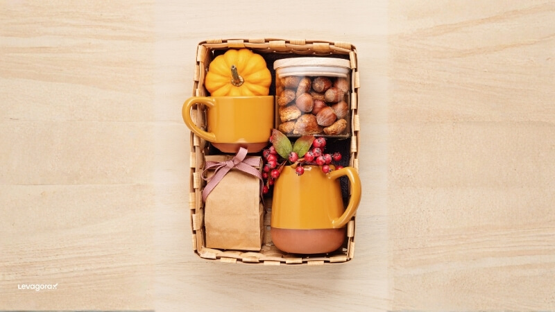 Kits de café, chá ou snacks gourmet