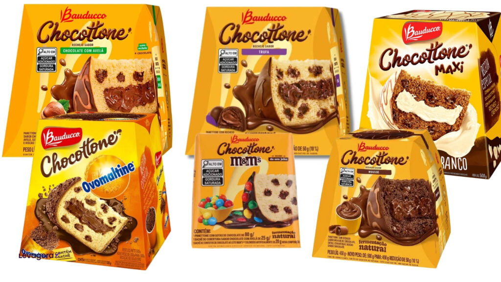 Variações do Chocottone Bauducco