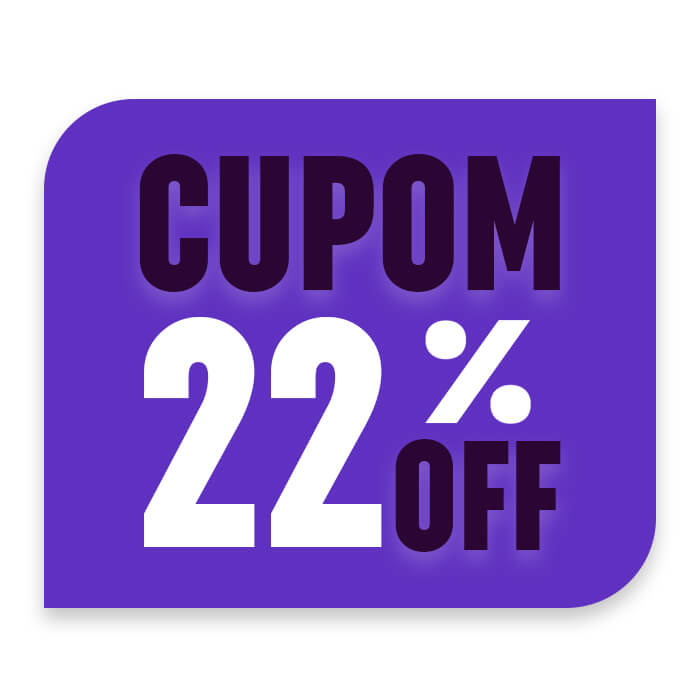 Cupom 22% off