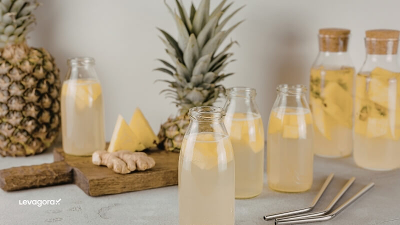 Alimentação leve e bebidas refrescantes