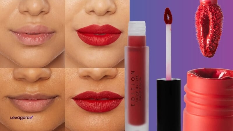 Batom Líquido Vermelho Matte Color My Lips – Océane