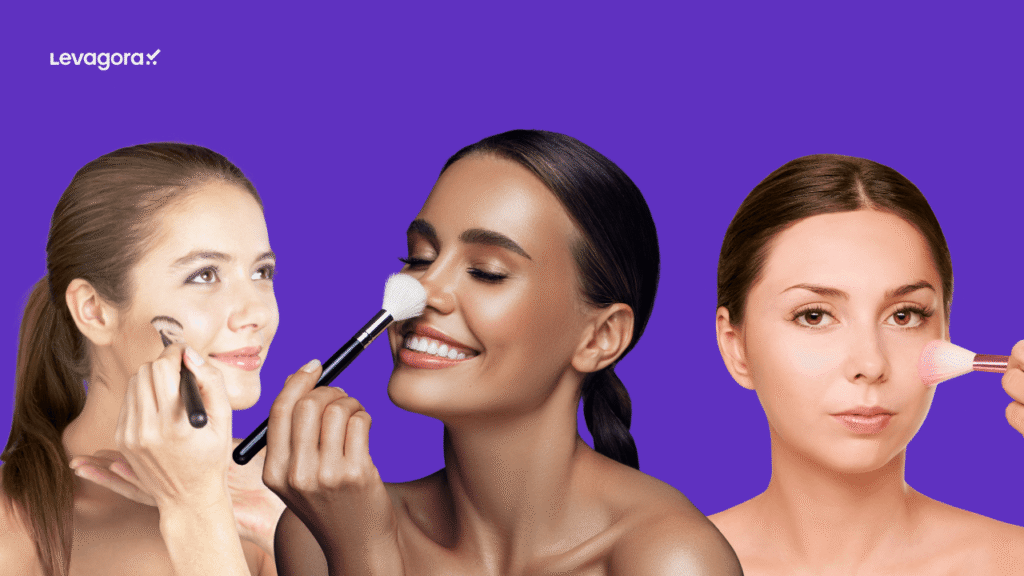Subtons de pele e como escolher a base ideal para cada tom Três mulheres com diferentes tons e subtons de pele, ilustrando variações de cor na escolha da base facial